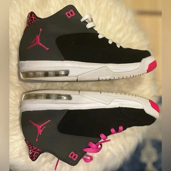 Nike Air Jordan Flight Origin 3 Black Pink Basketball Shoes Sneakers - Picture 6 of 8